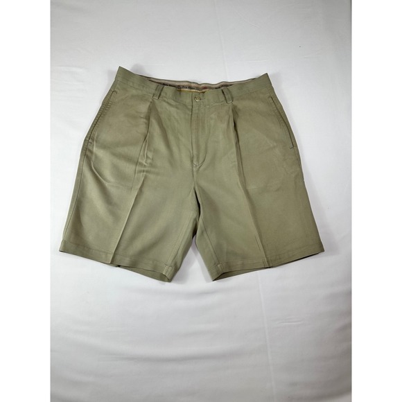Tommy Bahama Other - Tommy Bahama Shorts Mens Pleated Front 100% Silk Relaxed Fit Sage Green 36